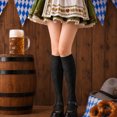 thumbnail image 2 of Daznico Women's Knit Knee High Socks Semi Opaque Stretch Soft Breathable Daily Dress Matching Mid Calf Stockings, 2 of 5