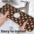 thumbnail image 6 of Logiee Bee and Honey Print Kitchen Sink Splash Guard Faucet Mat for Splash Guard Behind Faucet Drip Catcher for Kitchen,Bathroom,Sink Mat,Dish Drying Mat,Bathroom-15" X 5.5", 6 of 7