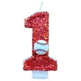thumbnail image 1 of RYGRZJ Baseball Birthday Candles For Cake Decorations 0-9 Number Candle Baseball, 1 of 5