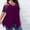 Purple, variant on Aloohaidyvio Tops Plus Size,Womens Fashion Casual Round Neck Short Sleeve Loose Comfortable Blouse Tops