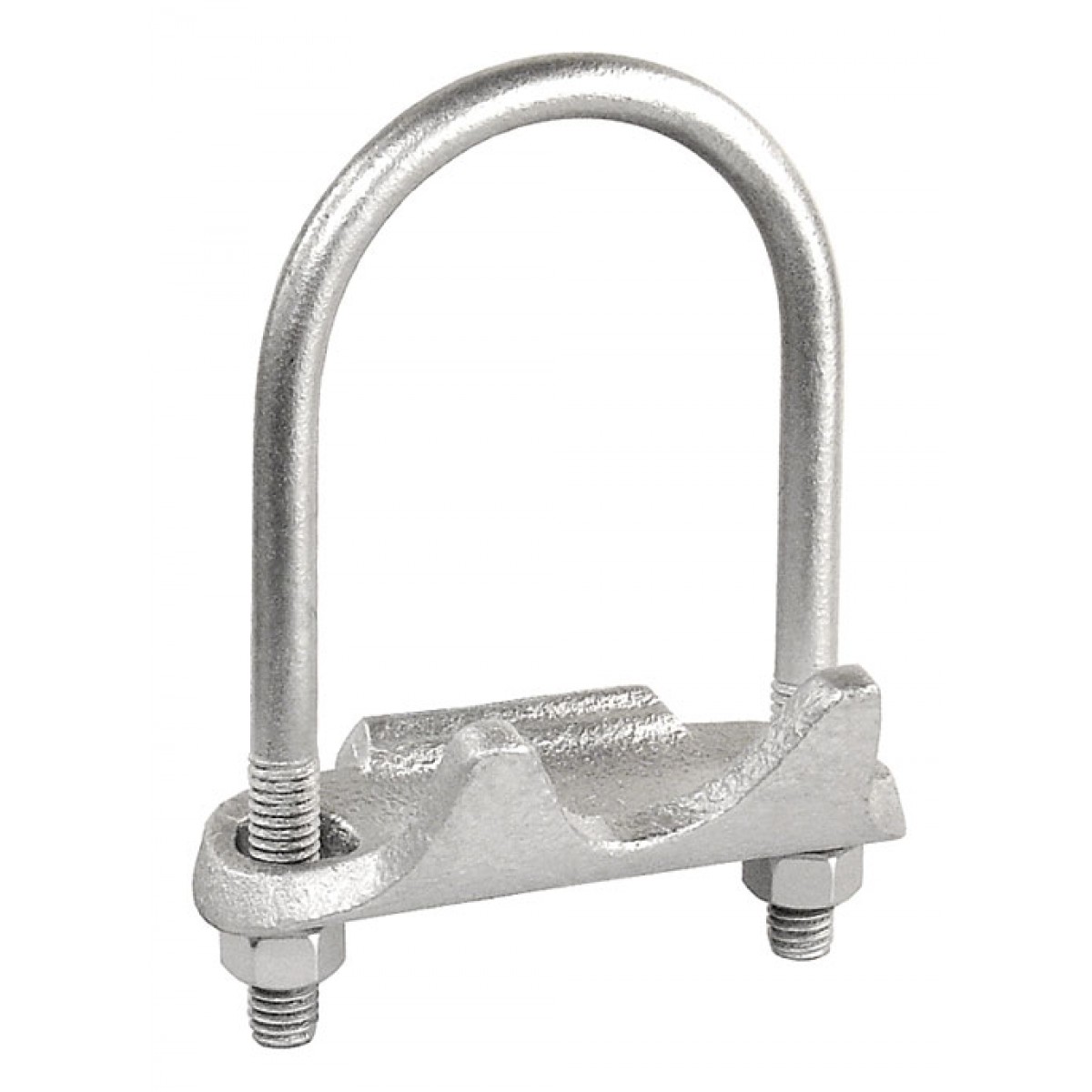 5 Pcs, Galvanized Iron & Steel 1/2 In. Right Angle Conduit Clamp to