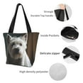 thumbnail image 6 of Haiem Dog Wrapped in Towel 1 Pattern Shoulder Bag - Durable and Spacious Tote Bag,Versatile Shopping Bag, 6 of 9