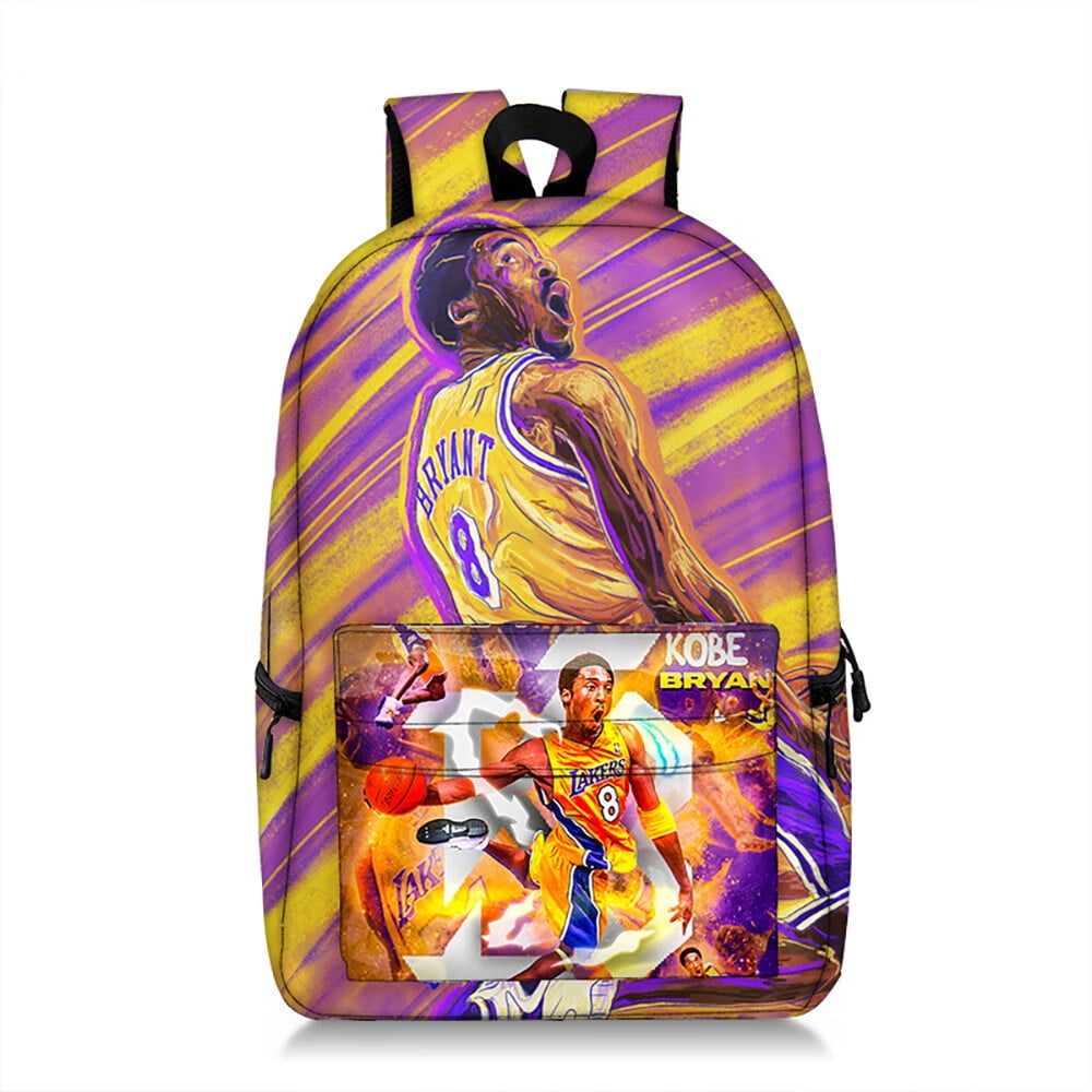 OLOEY 18-INCH NBA basketball star School Bags for Girls & Boys Primary &  Middle School Students School Backpack, Lightweight Travel Bag