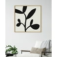 thumbnail image 6 of Kate and Laurel Sylvie Modern Botanical Neutral Abstract 2 Framed Canvas Wall Art by The Creative Bunch Studio, 30x30 Natural, Decorative Botanical Print for Wall, 6 of 7
