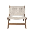 thumbnail image 4 of Loe Accent Chair- Boho Natural Rope Woven- Walnut Brown Angled Wood Frame, 4 of 7