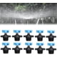 thumbnail image 1 of 10 cabezales de rociadores automáticos giratorios de 1/2 pulgada, microaspersores, aspersores de boquilla micro giratoria de 360 grados, cabezal de rociador de riego automático universal para césped,, 1 of 7