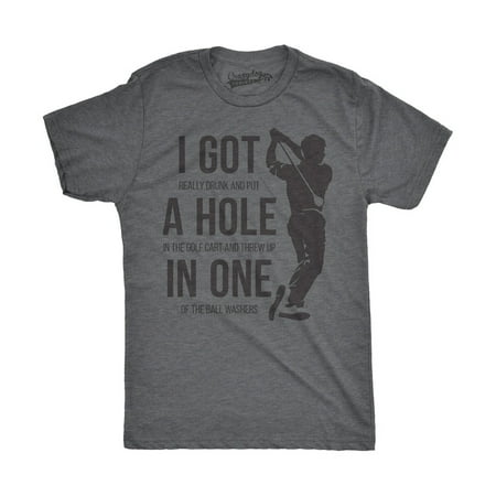 About Golf T-shirt - Mens Got a Hole In One Funny T shirts Hilarious Golfing Novelty Tees Vintage T shirt