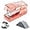 Transparent Orange, variant on Mini Stapler, 20 Sheet Office Desktop Stapler with 640 Standard Staples and A Staple Remover, Pink…
