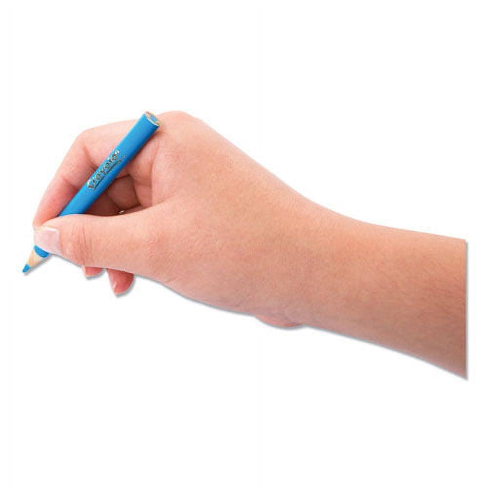 Short Colored Pencils Hinged Top Box With Sharpener, 3.3 Mm, 2b (#1), Assorted Lead/barrel Colors, 64/pack | Bundle of 5