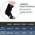 thumbnail image 3 of JOMECA Drop Foot Brace with Arch Suppor, Adjustable AFO Foot Drop Brace for Walking, Relieve the Instability of Lower Limbs by Cerebral Palsy, MS, TBI, Stroke (Left,Large), 3 of 7