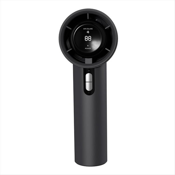 Ventilador de Mano Portátil para Exteriores, Batería de 3000 MAh, Potente Pantalla LED de 100 de Alta Velocidad, Ventilador de Mano, Ventilador Personal Recargable (A)