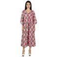 thumbnail image 2 of Bimba Women Designer Kaftan Long Maxi Drawstring Beach Coverup Caftan, 2 of 7