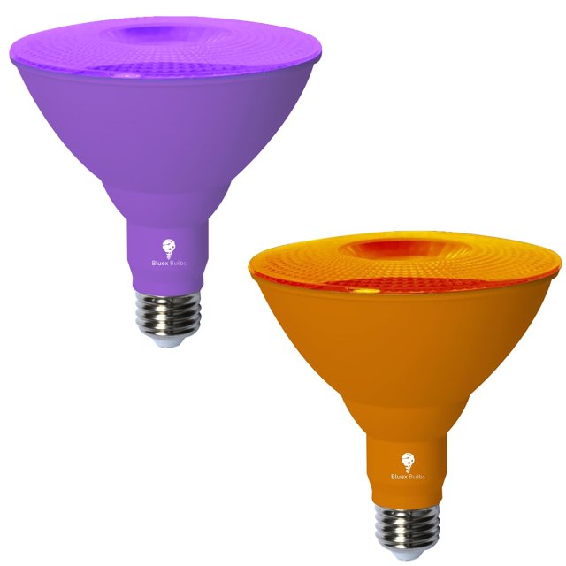 Bombillas LED tipo reflector Par38 Bluex, 18 W, regulables, E26, paquete de 2