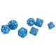 thumbnail image 4 of Juego de 21 dados poliédricos de plástico de color sólido, antioxidantes, educativos, para juegos de rol, color azul, 4 of 14