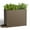 Brown, variant on GONICHA Outdoor Planter Box,Large Rectangular All-Weather Garden Bed for Plants, Flowers, Black