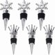 thumbnail image 1 of 6 Pieces Wine Stoppers Abs Champagne Stoppers Wine Stoppers And Pourers Reusable Stopper Bottle For Red Wine Champagne Beer Saver Seal, 1 of 5