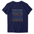 thumbnail image 2 of Aqestyerly Haut à Manches Courtes en Solde, T-Shirt à Manches Courtes Imprimé pour Femmes Col Rond pour Tenue Décontractée Élégante/bleu Foncé(m), 2 of 3