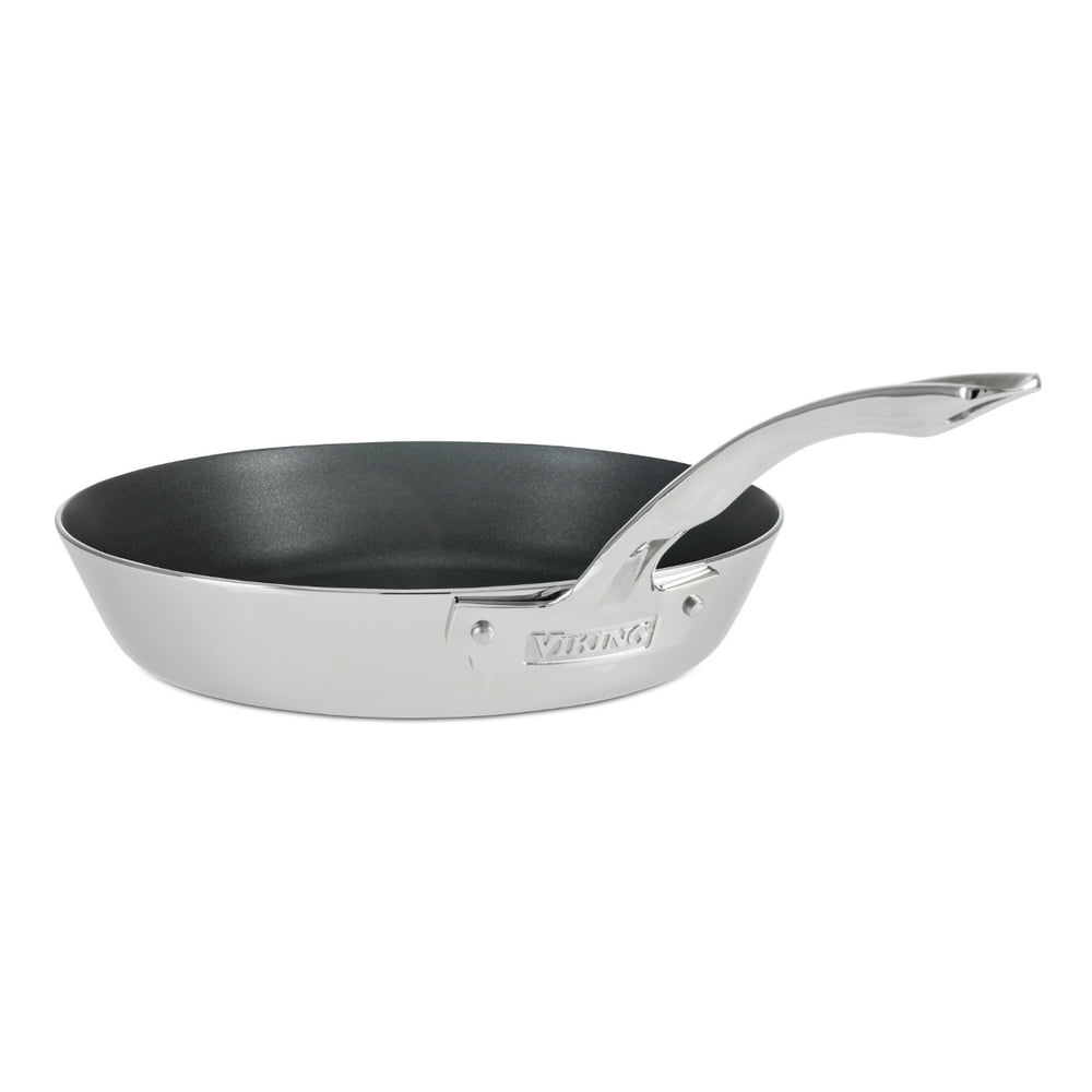 viking 3ply stainless steel contemporary nonstick fry pan, 10 inch