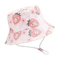 thumbnail image 5 of Bobifish Girls Sun Hat Cartoon Wide Brim Bucket Hat With Adjustable Chin Strap Sea Themed Beach Wear Sun Protection Hat, 5 of 5