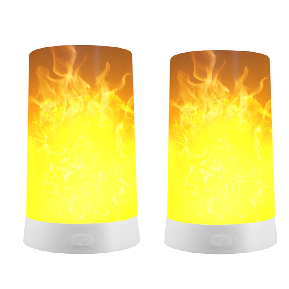 Led Flame Effect Light, Usb Rechargeable Battery Powered Flame Light