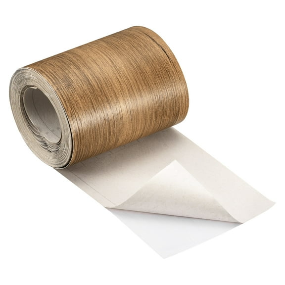 REGALWOVEN Wood Grain Tape, Wall Paper Border Sticker Self-Adhesive Repair Patch for Walls Brown 1.97"x16.41Ft