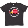 thumbnail image 3 of Inktastic Grandma Loves Me Valentine Truck Kids Youth T-Shirt, 3 of 5