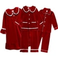 thumbnail image 2 of Pijamas de Navidad, conjuntos de ropa para niños, ropa de dormir para niñas, camisón de terciopelo para niños, manga larga + Pantalones, monos para niños, traje de bebé, 2 of 4