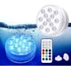 thumbnail image 1 of Luz LED sumergible, IP68 iluminación multicolor lámparas subacuáticas con control remoto, luces de bañera impermeables, para acuario bañera piscina jardín ambiente acuático 1 PCS, 1 of 7
