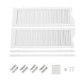 thumbnail image 5 of White Swinging Door Double Half Door Double-Hinged Café Door with Hinges, 5 of 17