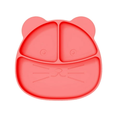 

Cute Cat Dinner Plates Baby Utensils Solid Children Plate Silicone Baby Plates Tableware Kids Feeding Sucker Dishes Bowls