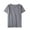 Gray, variant on JGTDBPO Summer Shirts for Men Fashion Casual Pullover Solid Color Stylish Basic Seamless Short Sleeve V-Neck Blouses Shirts