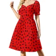 thumbnail image 1 of Vestido de manga corta, ropa de mujer, vestido para mujer, vestidos de mujer, 1 of 7