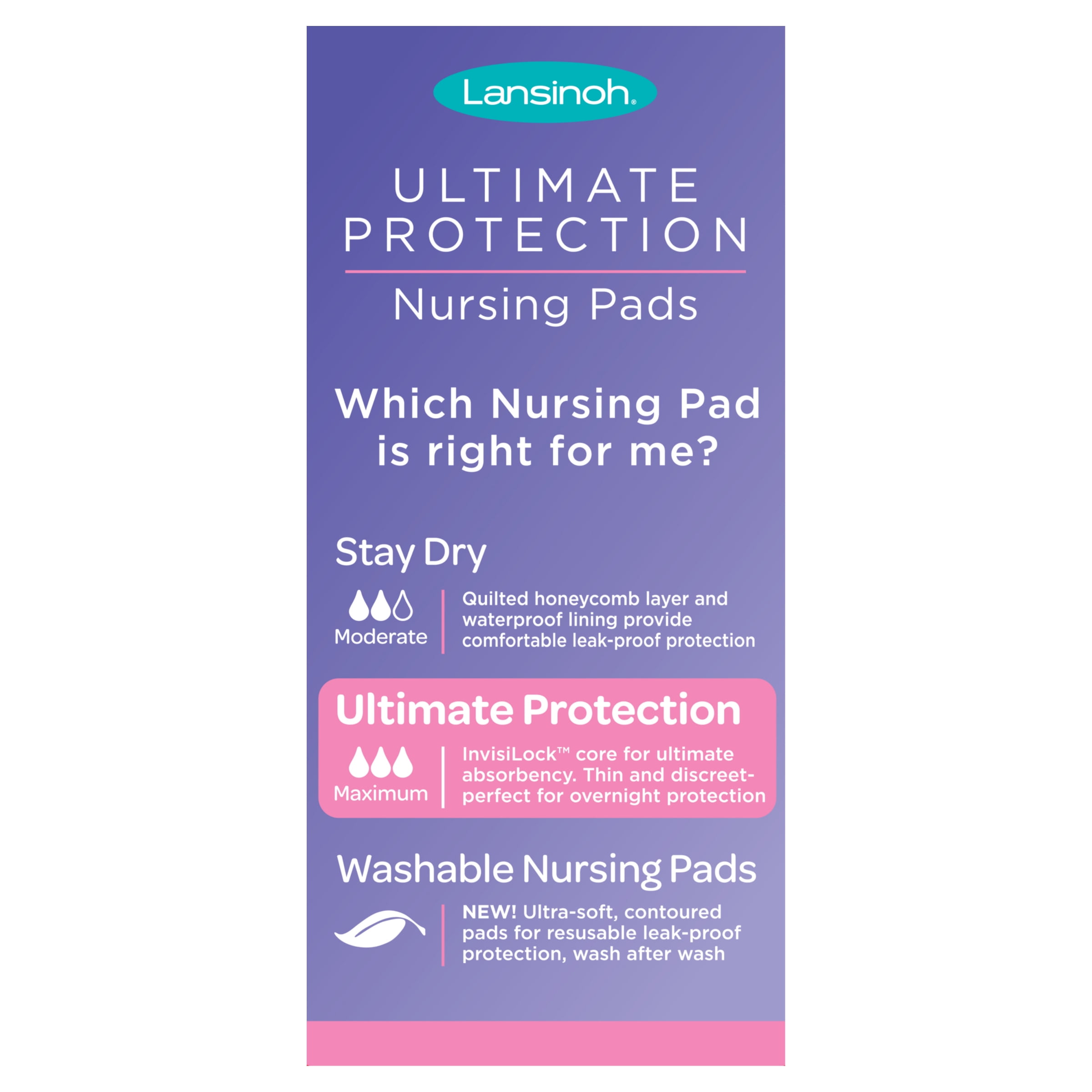 Lansinoh Stay Dry Disposable Nursing Pads for Breastfeeding, 108 Pads -  Yahoo Shopping