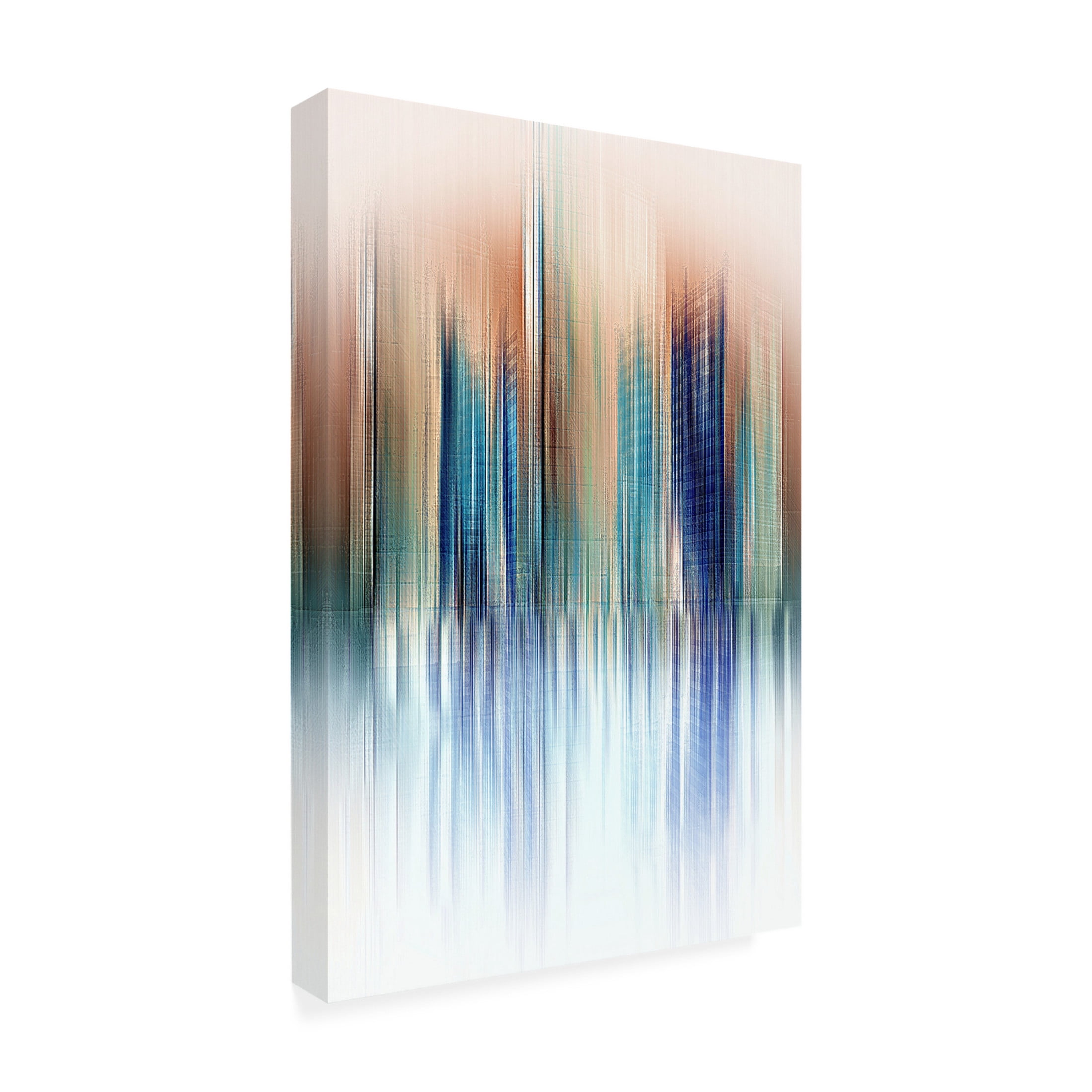 Canvas Wall Art - David Manlove 'Urban Reflection' Wall Art for Living Room, Bedroom, or Office Décor by Trademark Fine Art - 16 x 24 Inches