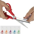 thumbnail image 3 of WNFJR Multifunctional Stainless Steel Scissors Student Handicraft Scissors Two-color Office Gift Scissors Comfortable Grip Home Teaching Scissors, 3 of 3