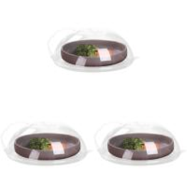Cubierta Transparente para Salpicaduras Microondas 10 Pulgadas Plástico Saft Con Ventilación Vástago () Blanco