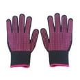 thumbnail image 2 of QHUDLV 1 PAIR Extreme Heat Resistant Gloves BBQ Grilling Cooking 1472 Mitts Glove, 2 of 9