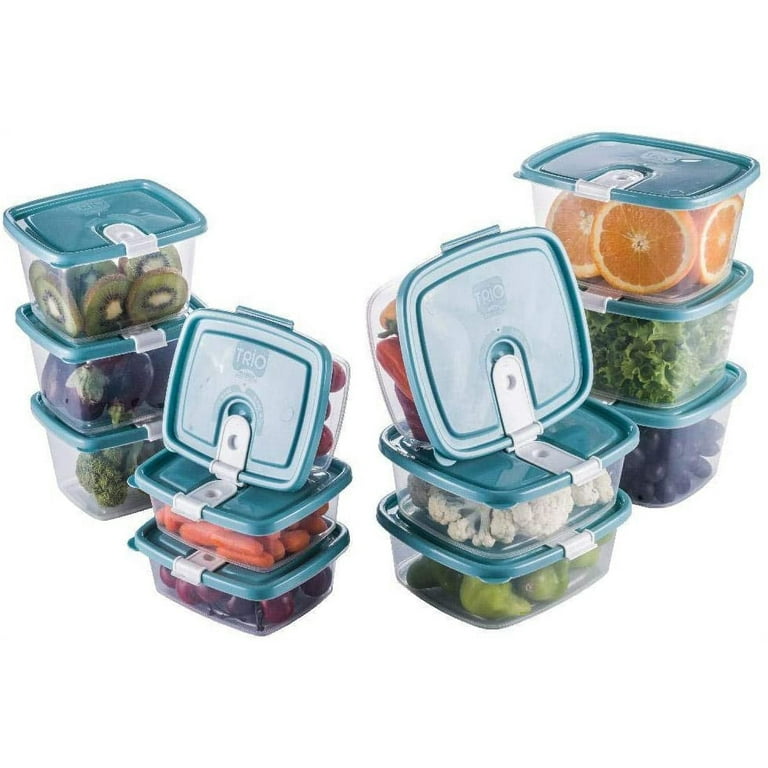 Topware 4 food storage container (4*300) ml- blue
