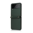 thumbnail image 6 of Allytech Crossbody Case for Samsung Galaxy Z Flip 3 5G Phone (2021) 6.7 inch with Detachable Shoulder Strap Lanyard PU Leather Full Body Shockproof Slim Lightweight Thin Protective Cover, Darkgreen, 6 of 9