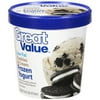 Great Value Cookies & Cream Frozen Yogurt, Low-Fat, 16 oz