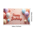 thumbnail image 3 of Colorful Balloons Birthday Party Banner Decorative Confetti Happy Birthday Banner for Celebration Indoor Decoration Photo Shoot, 3 of 8