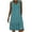 Blue, variant on Taqqpue Womens Summer Dresses Casual Loose Tropical Print Beach Tank Dresses V Neck Sleeveless Flowy Midi Dress Knee Length Sundress with Pockets