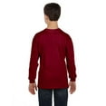 thumbnail image 2 of The Gildan Youth 53 oz Long Sleeve T-Shirt - GARNET - L, 2 of 2