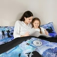 thumbnail image 3 of Erosebridal Music Lover Comforter Sets, Musical Instruments Comforters & Duvets, Modern Watercolor Reversible Bedding Comforter Set, Lightweight Bedroom Decorative, 2pcs, 3 of 7