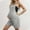 Grey, variant on GILIGEGE Women's Maternity Knit Overalls Shorts Solid Color Ribbed Summer Sleeveless Pregnancy Jumpsuits with Pockets Summer Loose Fit Vacation Outfits Overall Jumpsuits Jumpers Shorts with Pocket