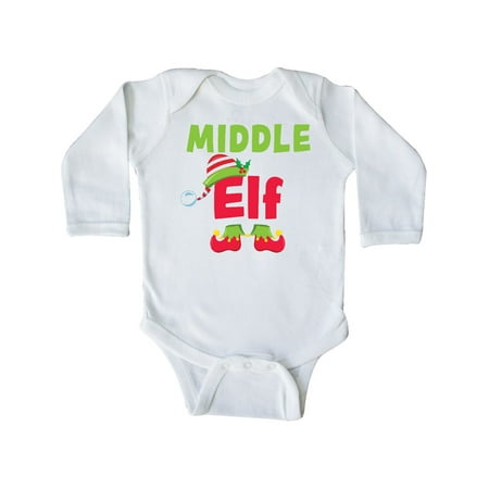 

Inktastic Christmas Middle Elf Gift Baby Boy or Baby Girl Long Sleeve Bodysuit