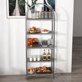 thumbnail image 1 of Ourlova 5 Tier Arched Bookcase with Metal Frame for Bedroom Living Room Home Office, 1 of 9