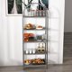 thumbnail image 1 of 5 niveles arched estante de libros con metal frame, ideal para para dormitorio, sala de estar, oficina en casa, 1 of 9