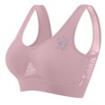 thumbnail image 5 of Sports Bras for Women S-5X Plus Size Wirefree Push Up Yoga Bralettes Womens Lightweight Breathable Hollow-Out Padded Workout Underwear Bra, 5 of 5