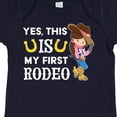 thumbnail image 4 of Inktastic Yes, this IS my First Rodeo- cowgirl in hat and boots Girls Baby Bodysuit, 4 of 5